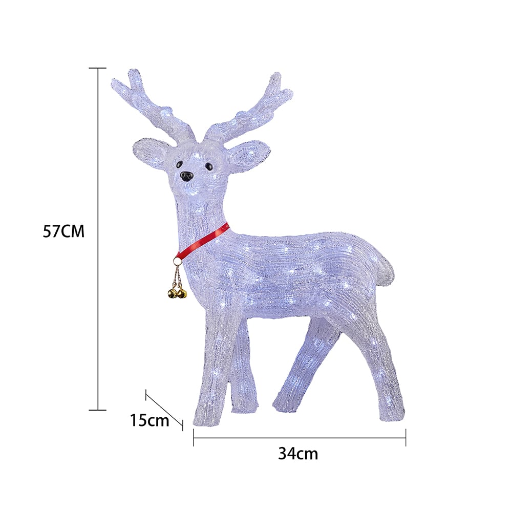 Acrylic Reindeer with LED Lights