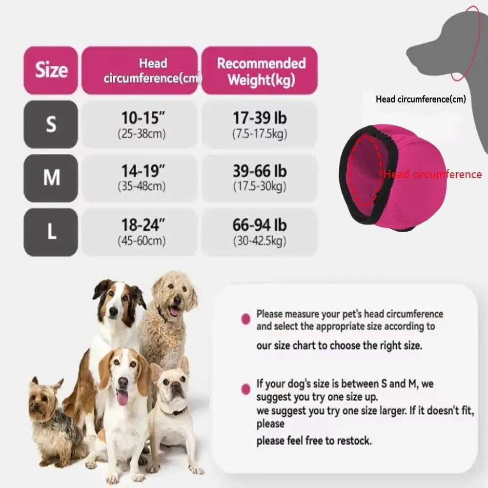 Protège-oreilles apaisants pour chien, réduction du bruit et soulagement de l’anxiété