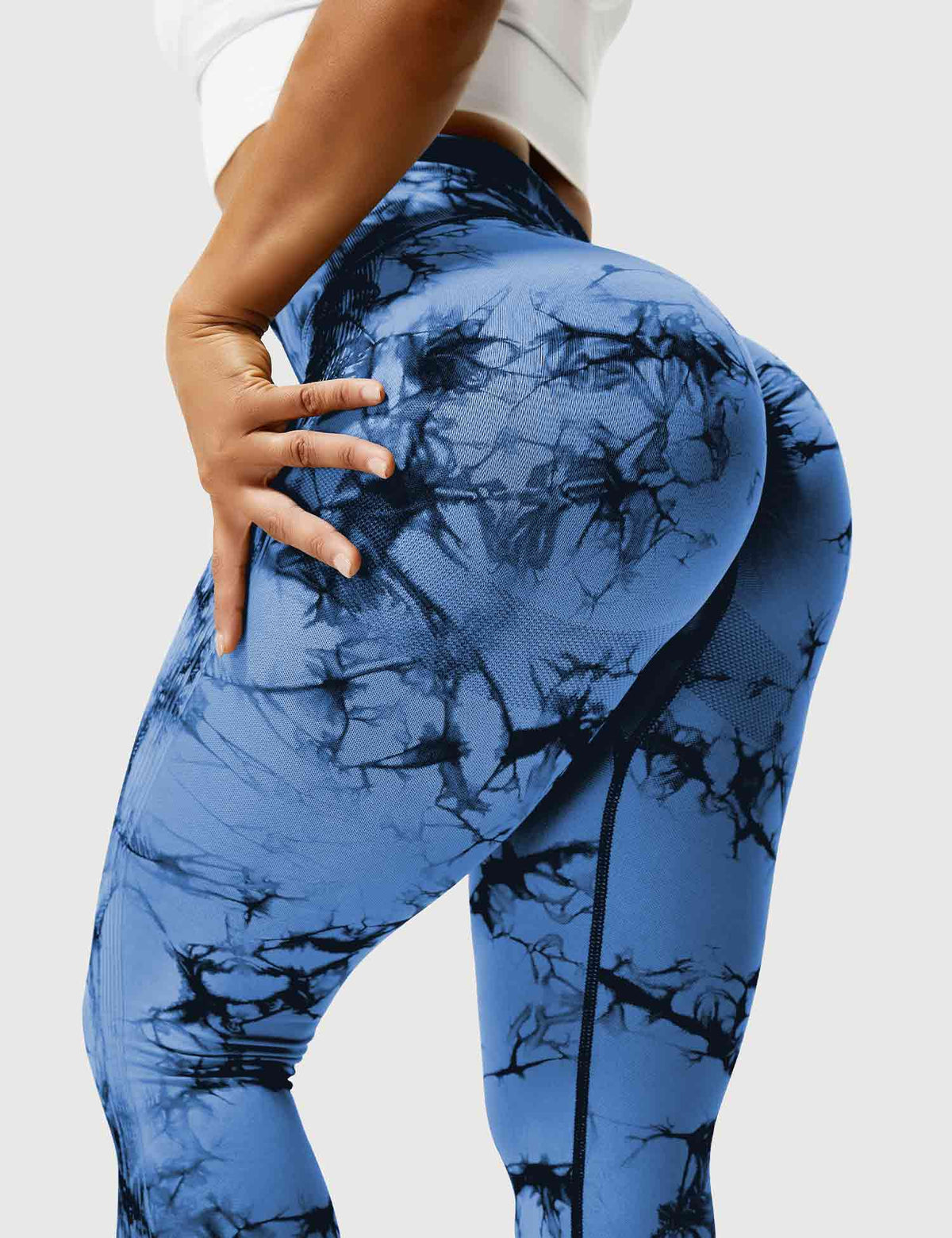 Leggings confortables à effet tie-dye