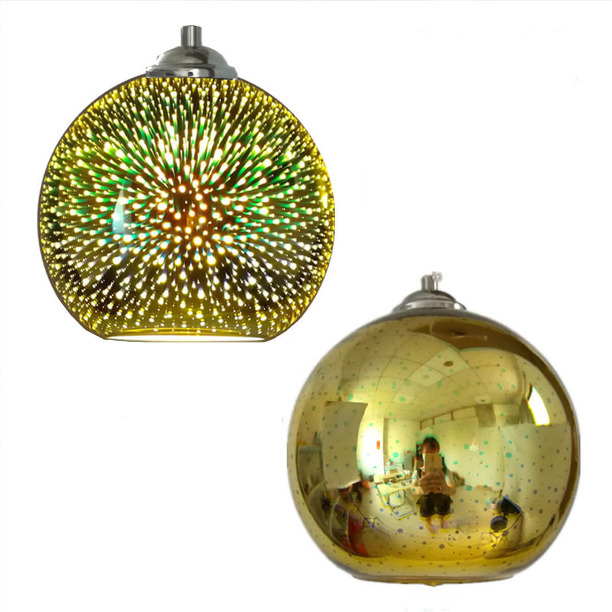 Davy | 3D Firework Glass Pendant Light | Creative Colored Glass Design