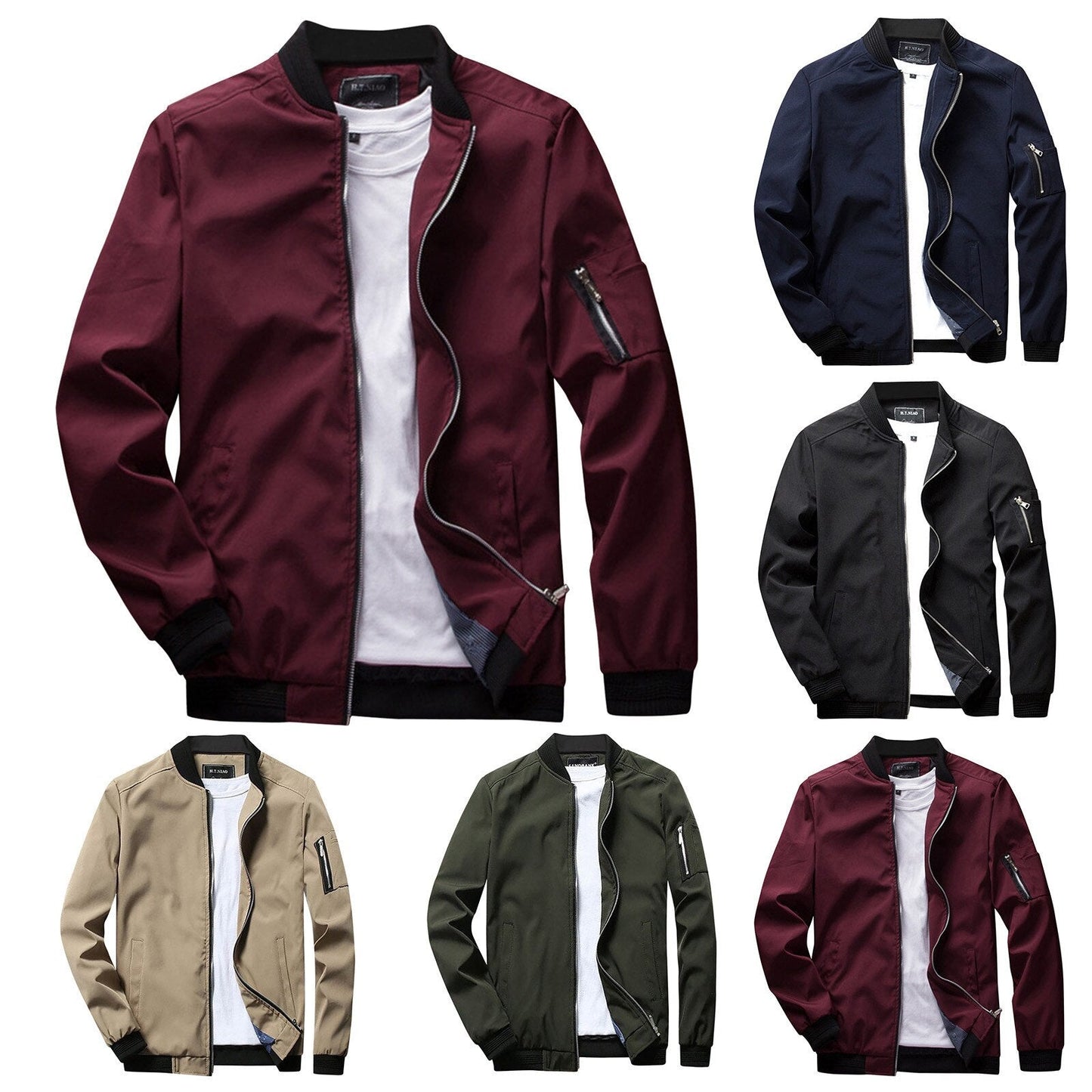 Davy | Men's Bomber Jacket with Zipper Pocket