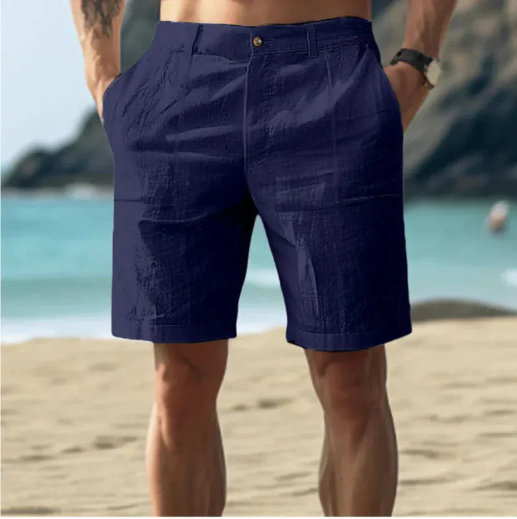 Davy | Men's Cargo Linen Blend Shorts