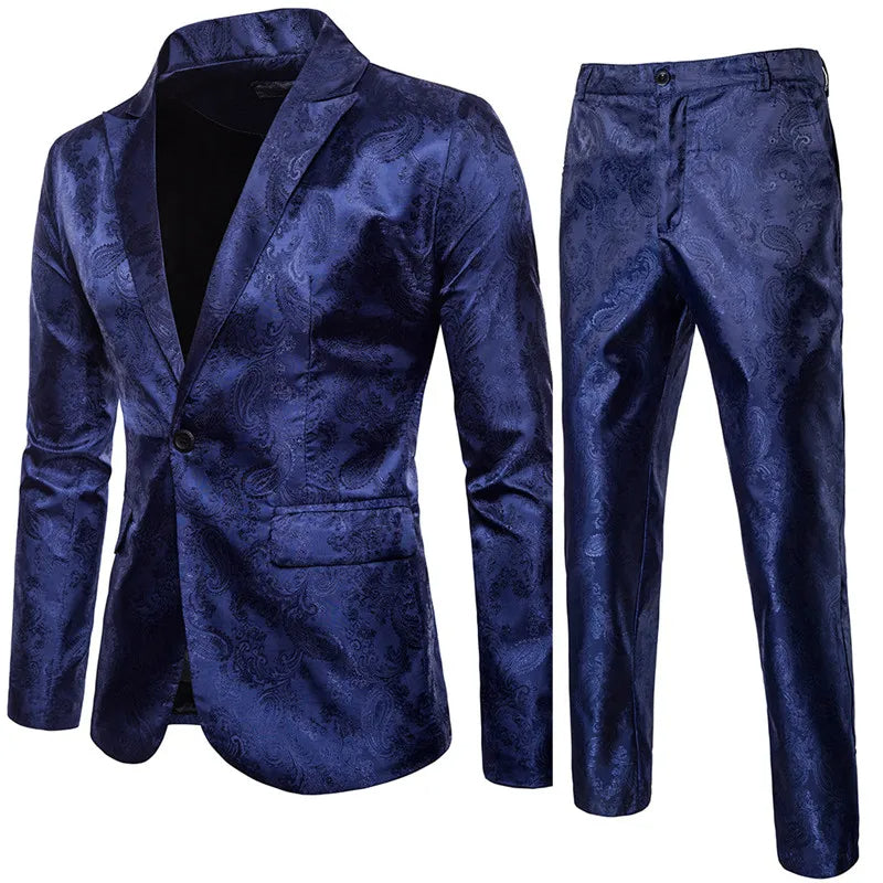 Davy | Men's Jacquard Suit Set