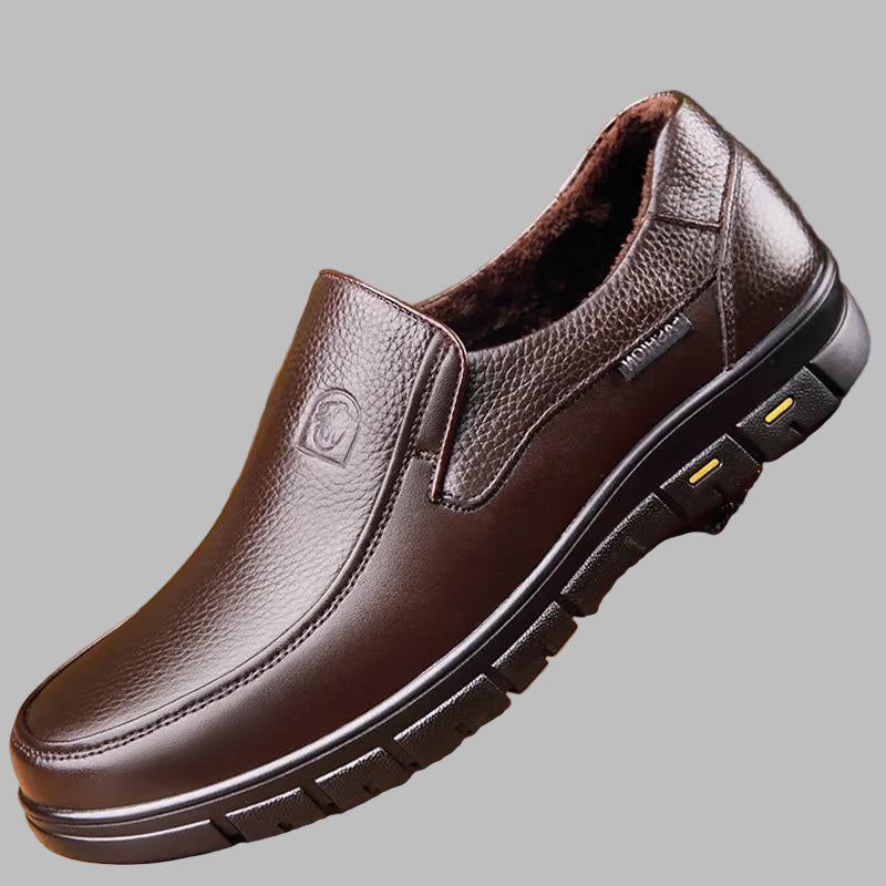 Davy | Men's Perforated Leather Slip-On Shoes