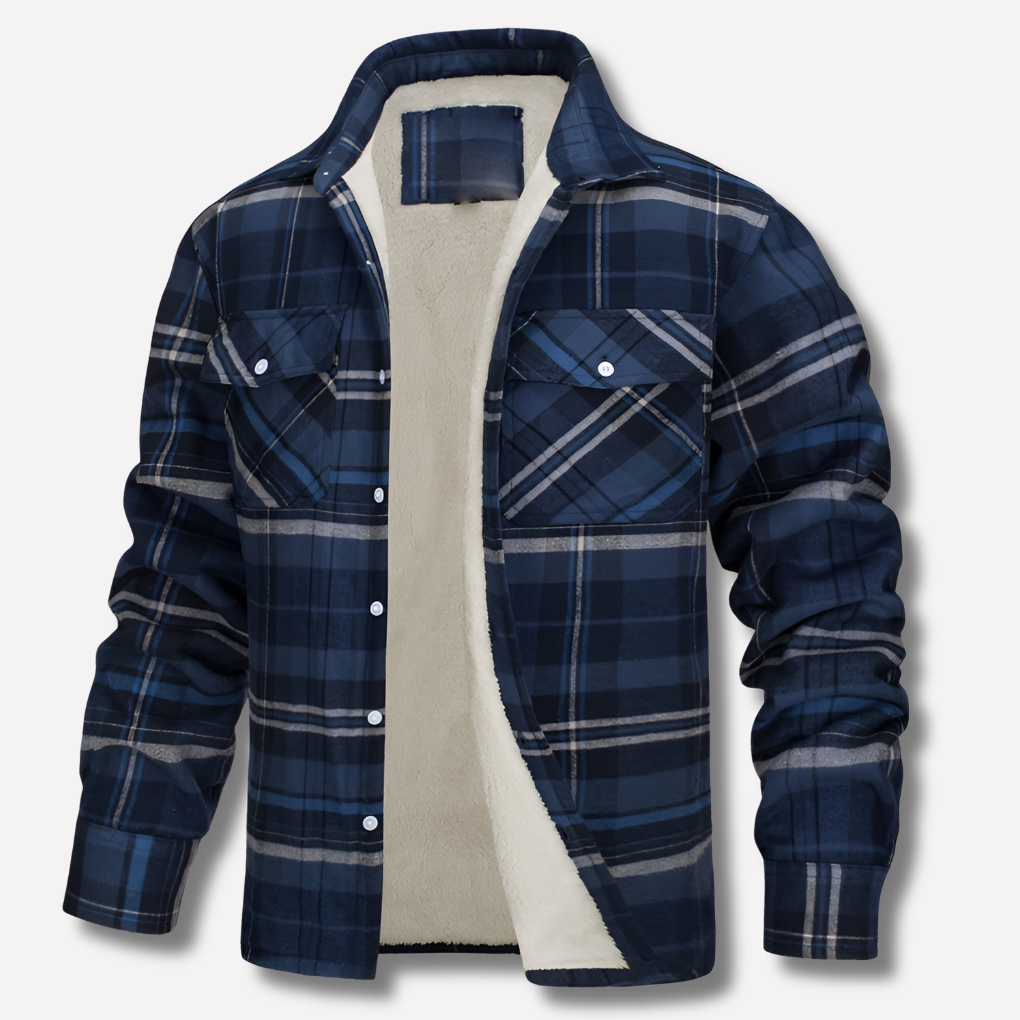 Davy | Men's Plaid Lined Flannel Work Shirt