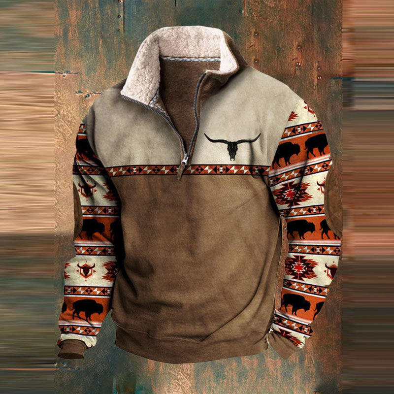Davy | Men's Pullover Sweatshirt with Half Zip
