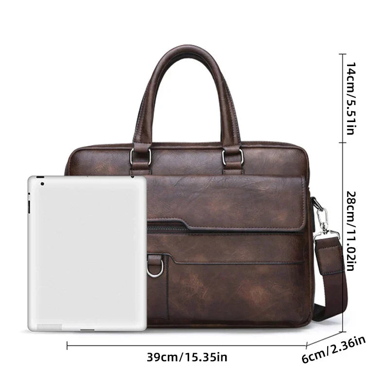 Davy | Men's Satchel Bag with Top Handles