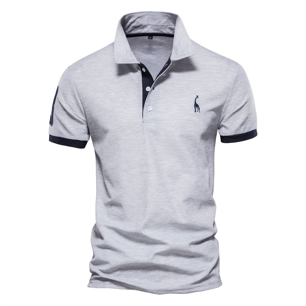 Davy | Men's Short Sleeve Polo Shirt with Contrast Trim