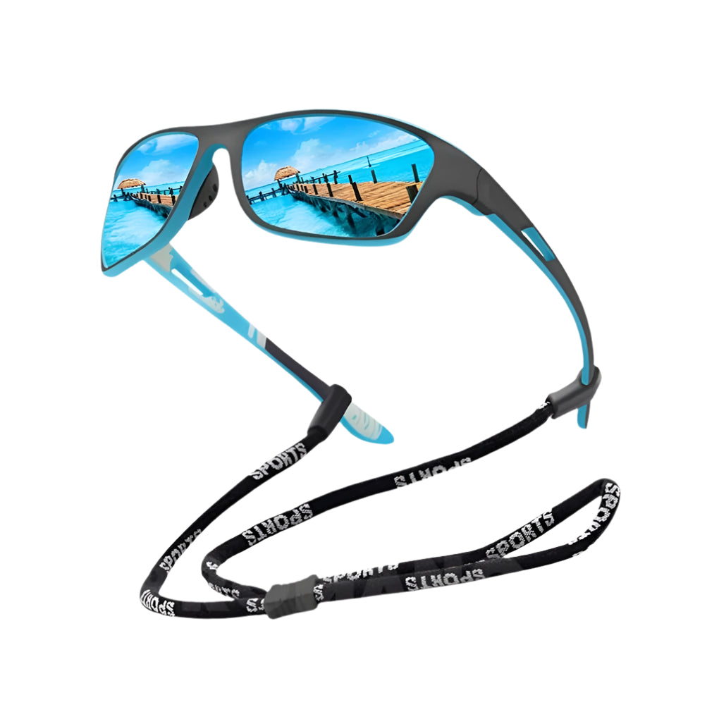 Davy | Men's Sports Polarized Sunglasses - Wrap Around