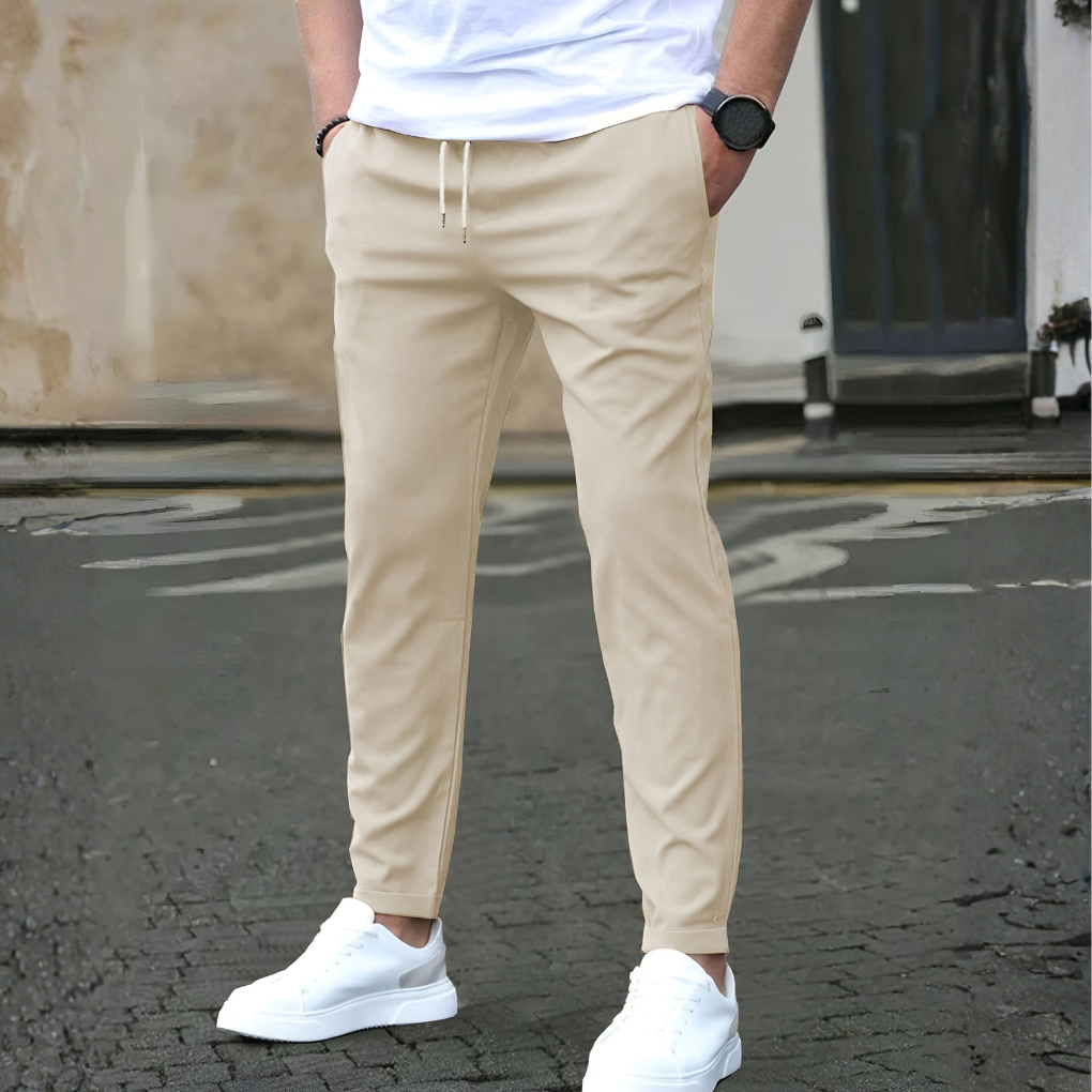 Davy | Men's Stretch Chino Pants with Drawstring