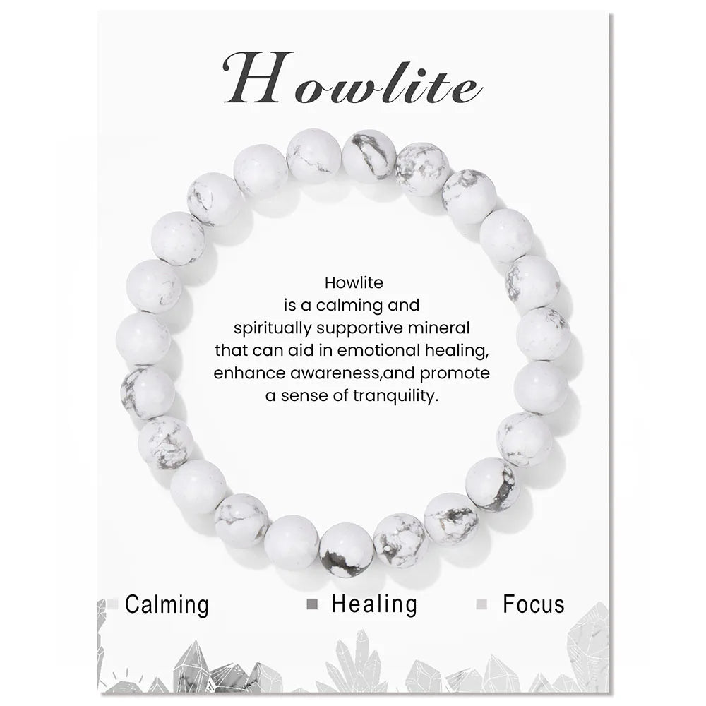 Davy | Natural Crystal Healing Energy Bracelet - Aria