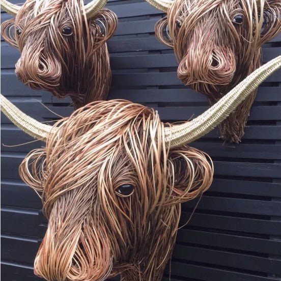 Davy | Nature'sCow - Handcrafted Cow Wall Decoration for Nature-Inspired Spaces