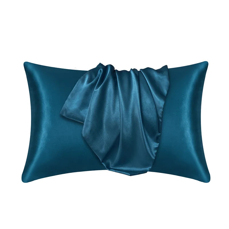 Davy | Shiny Satin Pillowcase with Zipper