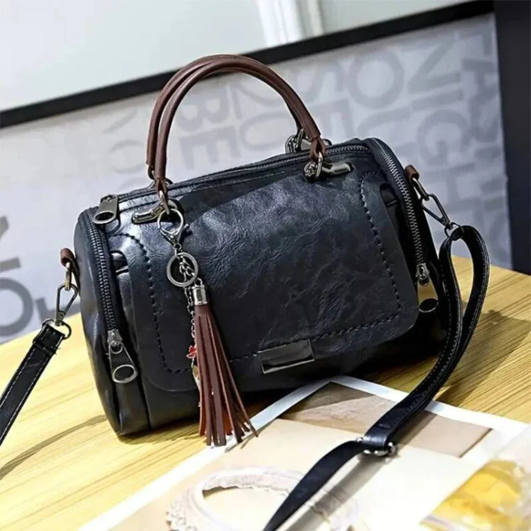 Davy | Women's Crossbody Satchel with Tassel Charm