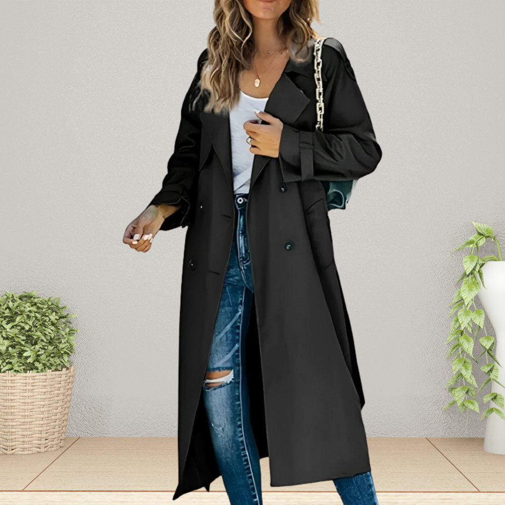 Davy | Women's Double-Breasted Trench Coat