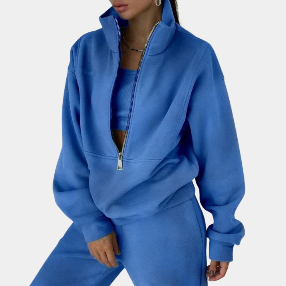Davy | Women's Half-Zip Sweatshirt and Jogger Set