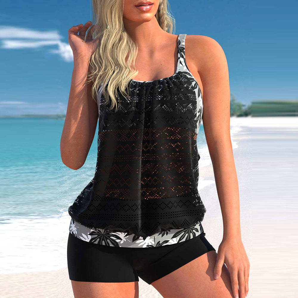 Davy | Women's Tankini Set with Boyshorts and Floral Print