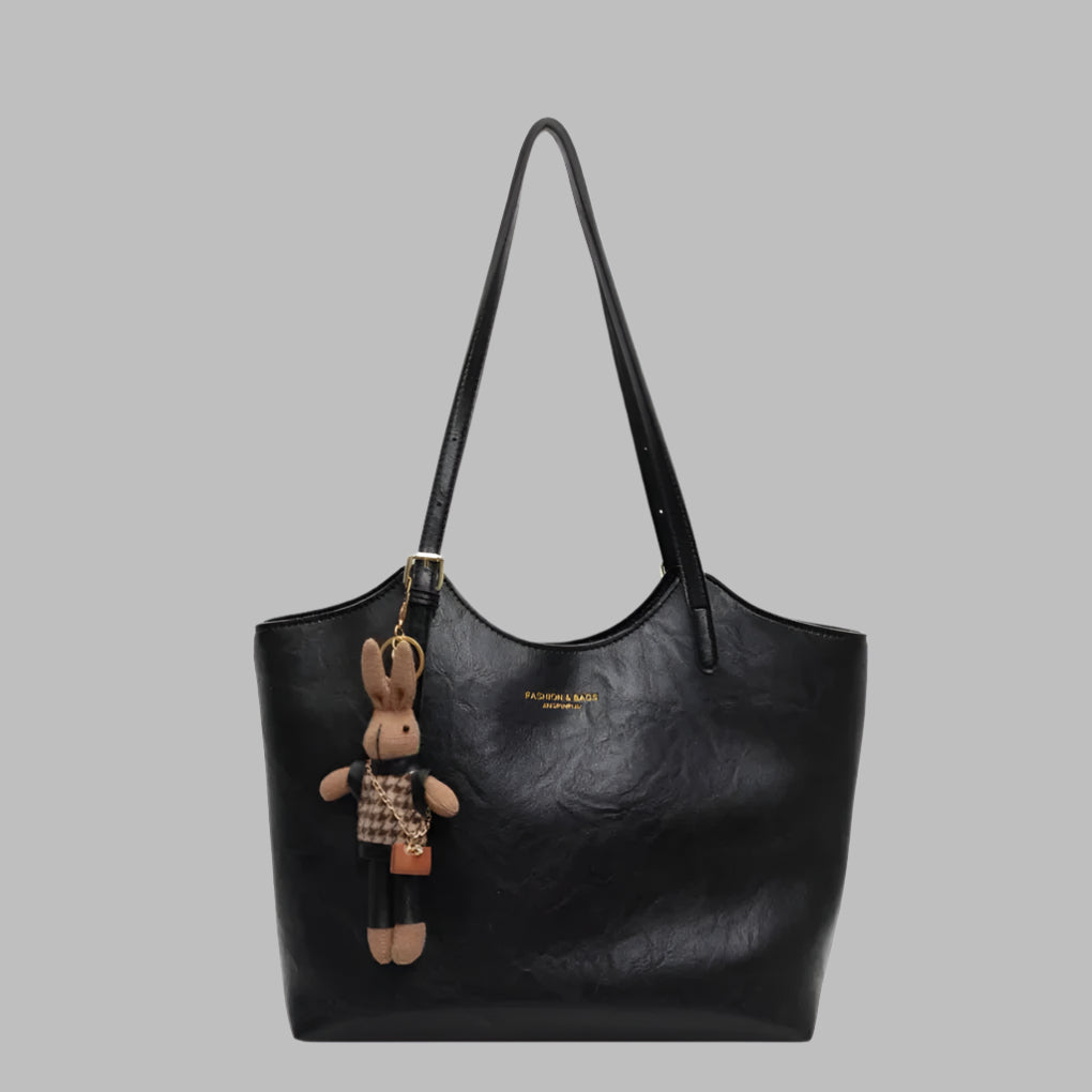 Davy | Women's Vintage Tote Bag with Charm