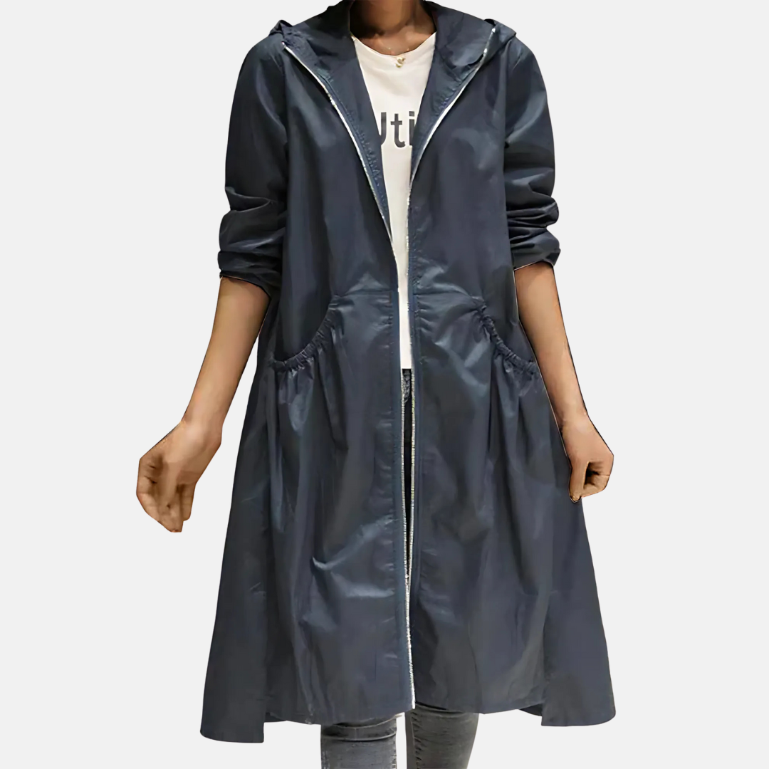 Davy | Women's Waterproof Hooded Longline Jacket