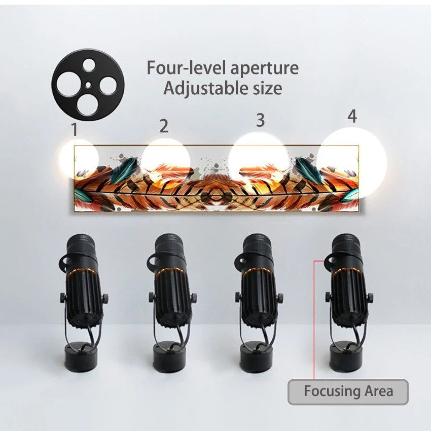 Dimmable Adjustable Surface-Mounted LED Spotlight for Accent Lighting (7–20W)