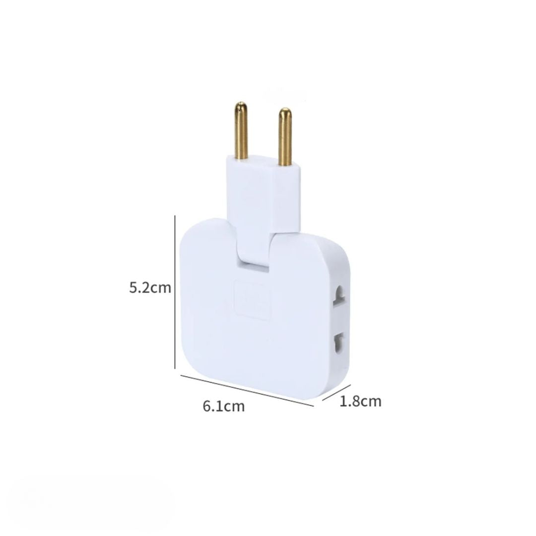 Adaptateur à fiche plate | Répartiteur à 1 entrée et 3 prises pour espaces exigus