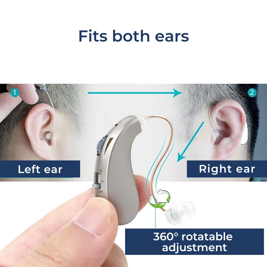 HearingPlus Rechargeable Digital Hearing Aid | for Clear Sound Amplification - Comfortable - Adapted for Daily Use Davy