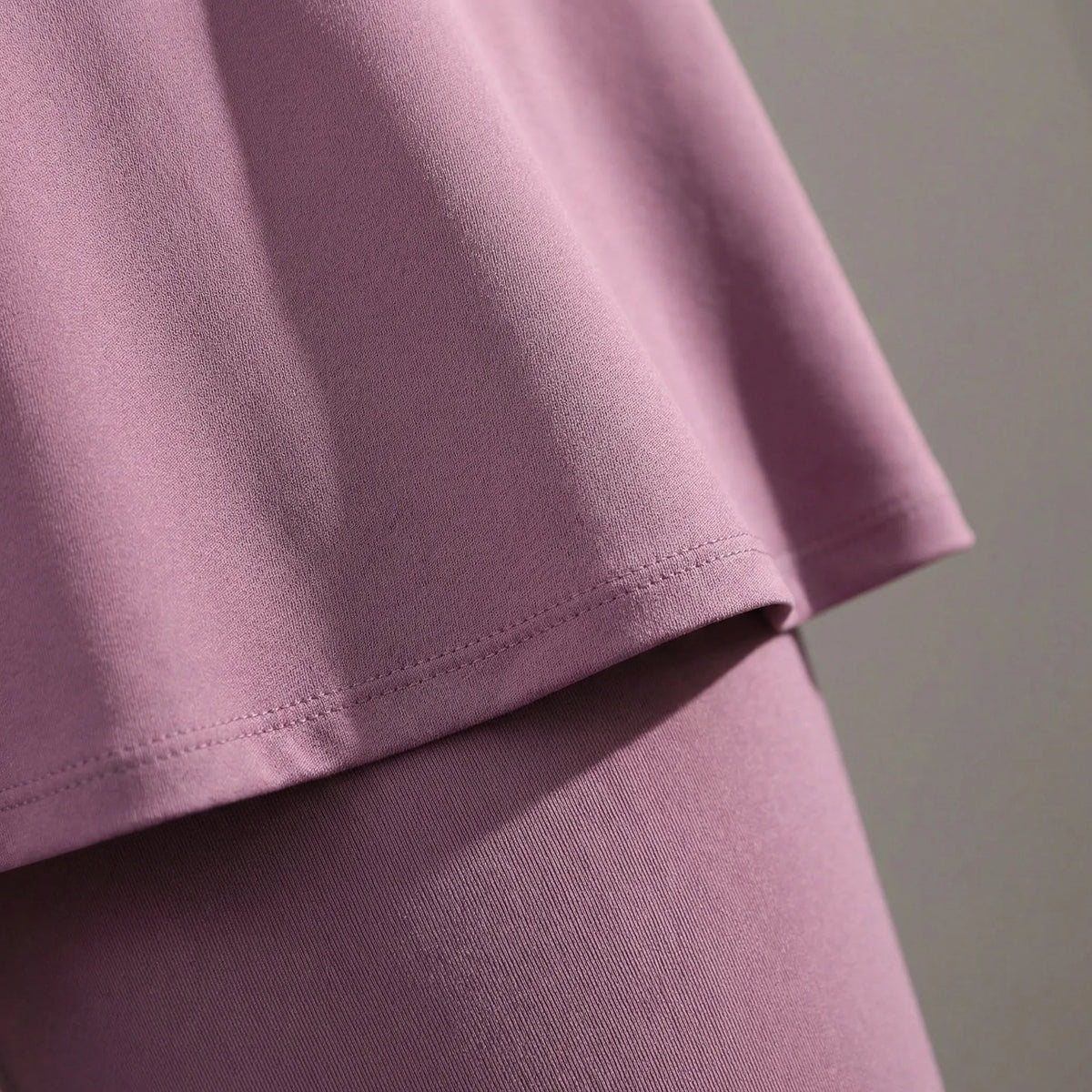 High-Waisted Skirt-Overlay Leggings