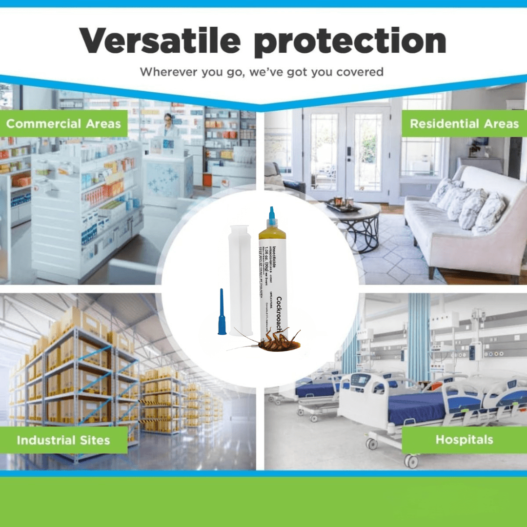 Gel anti-cafards pour l’intérieur et l’extérieur