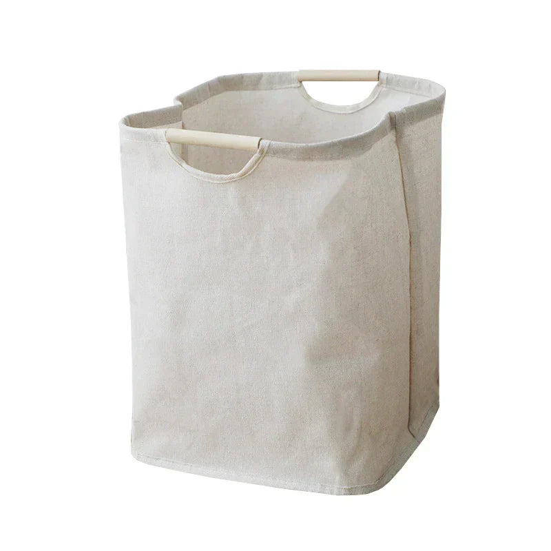 JapanStil Cotton-Linen Laundry Basket