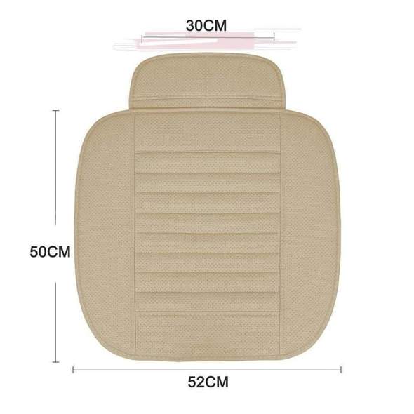 Coussin de siège de voiture en cuir avec charbon de bambou pour sièges avant ou arrière