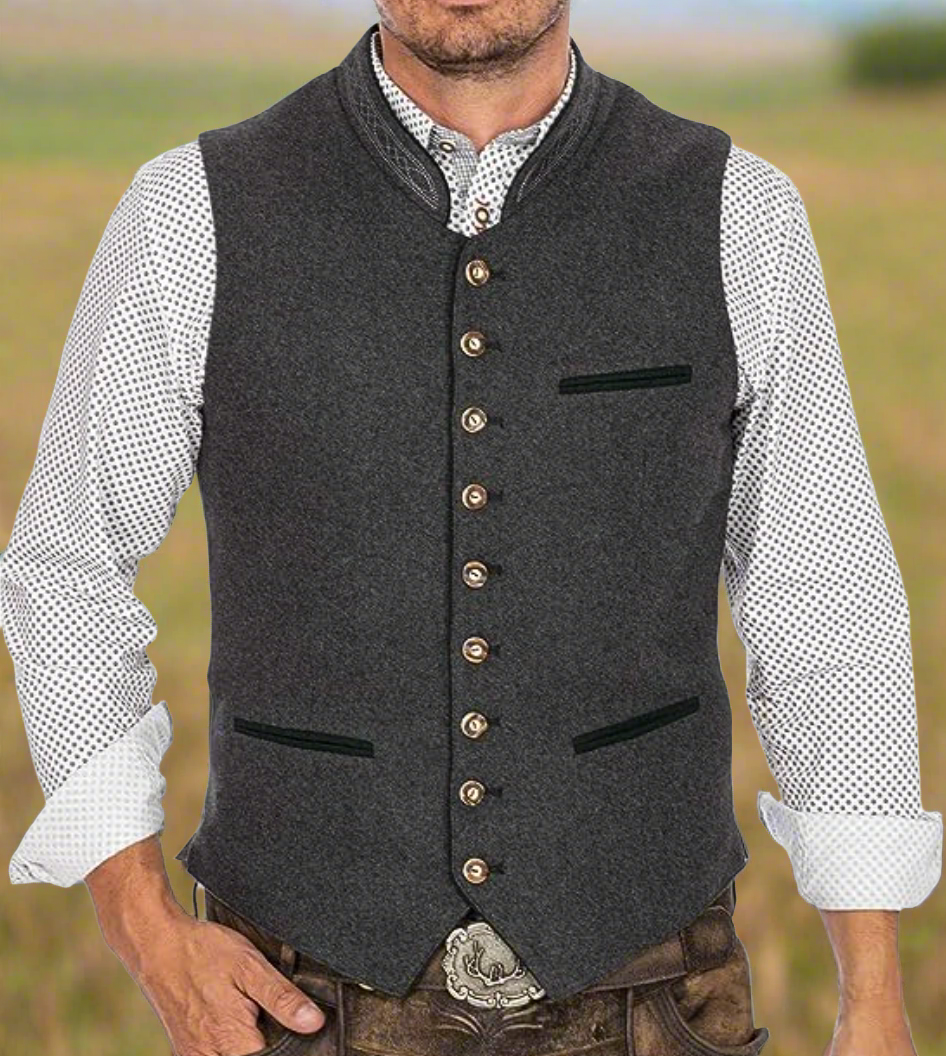 Men's Bavarian Vest - Traditional & Stylish