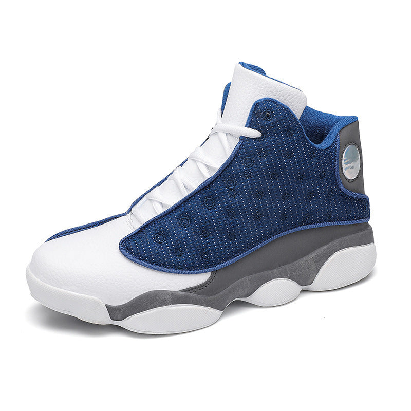 Chaussures de basketball montantes respirantes pour homme, avec amorti et semelles en caoutchouc antidérapantes