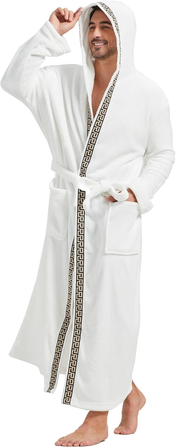 Peignoir confortable en flanelle pour homme