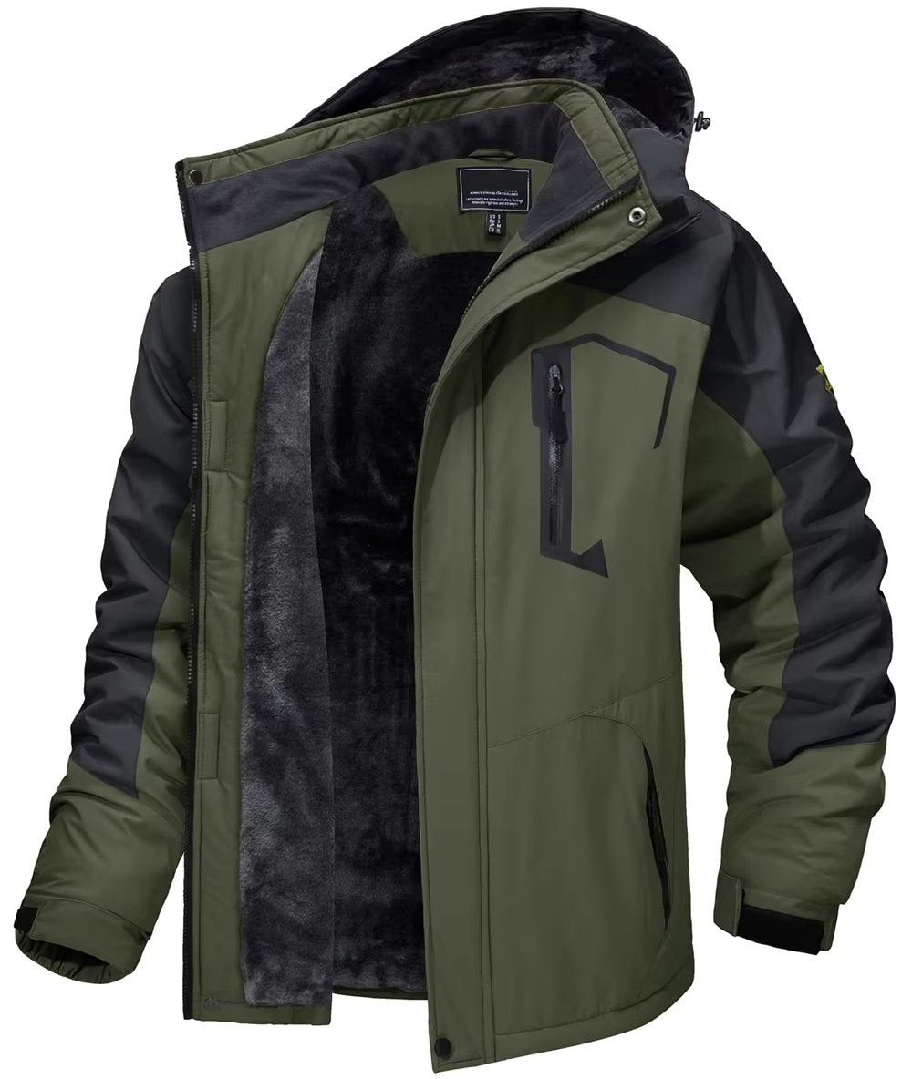 Men's Waterproof Winter Jacket for Outdoor Activities