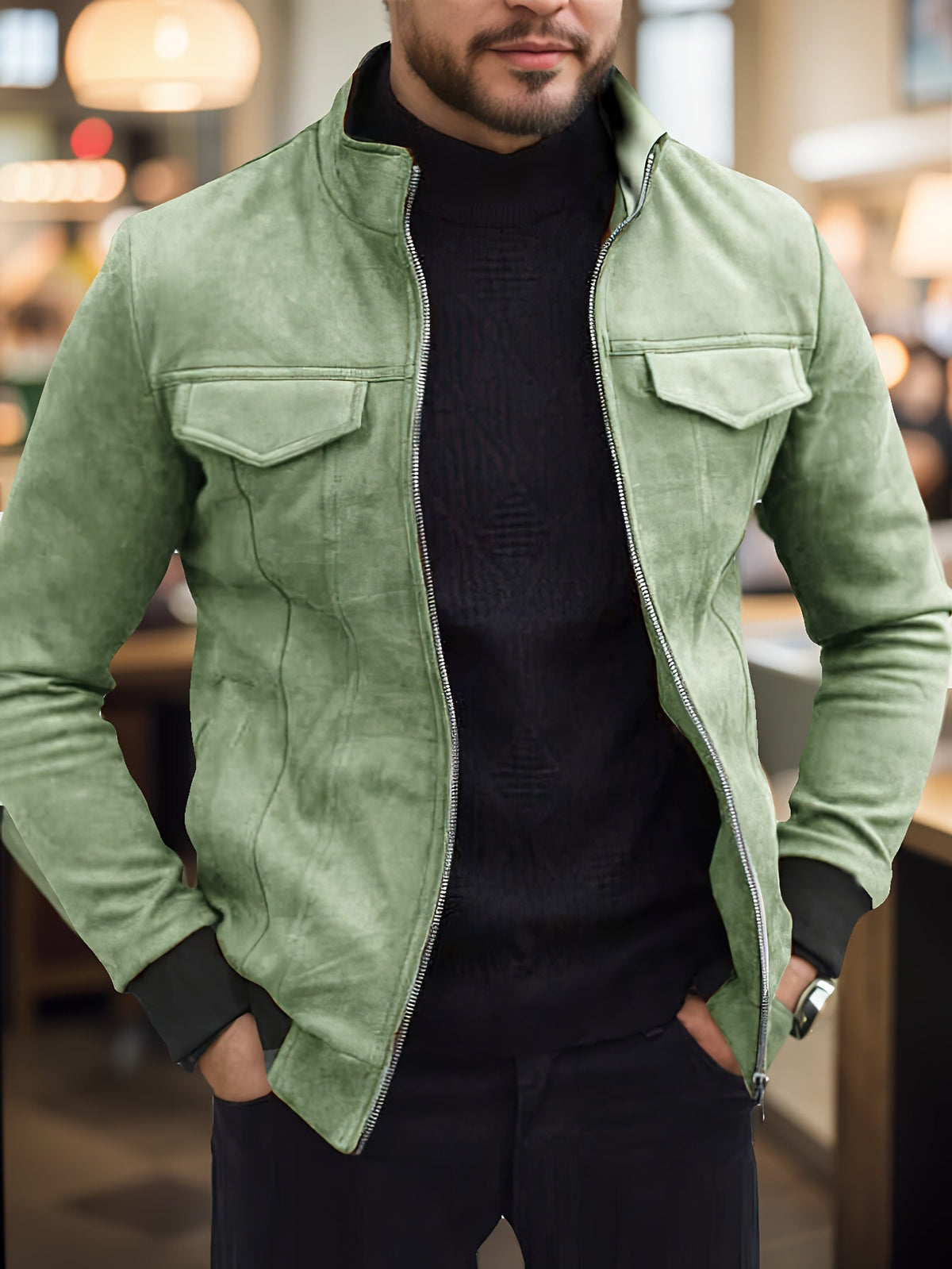 Men's Winter Jacket – Windproof & Warm for Cold Weather