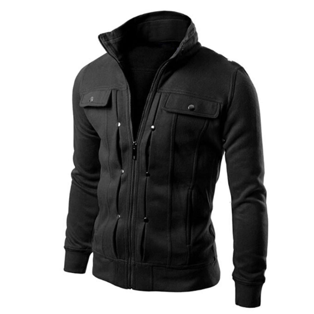 ジャケット・アウター 60/40 Cloth Zip-up Coat Stand-Up Collar men-s-zip-up-jacket-stand-