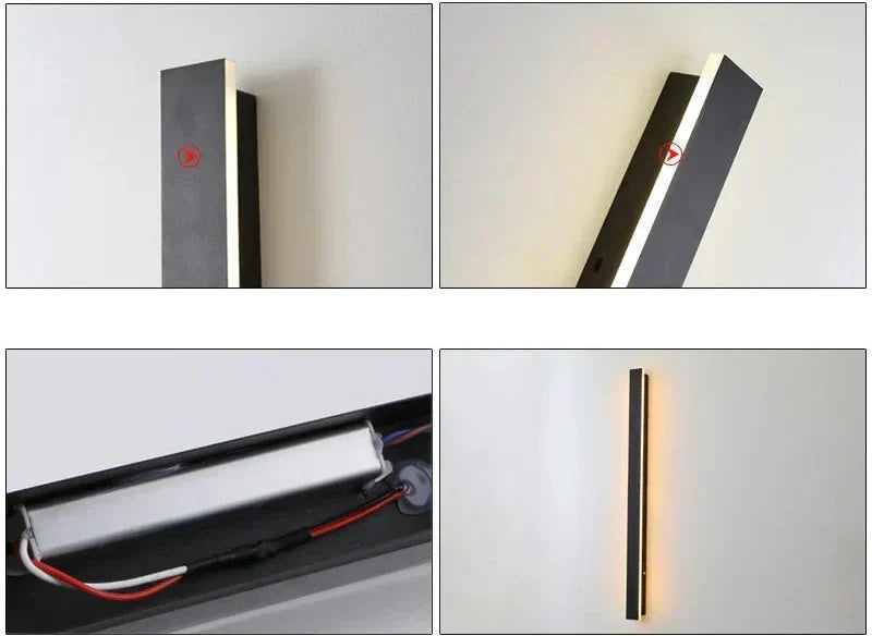 Applique murale LED moderne pour extérieur, jardins et terrasses