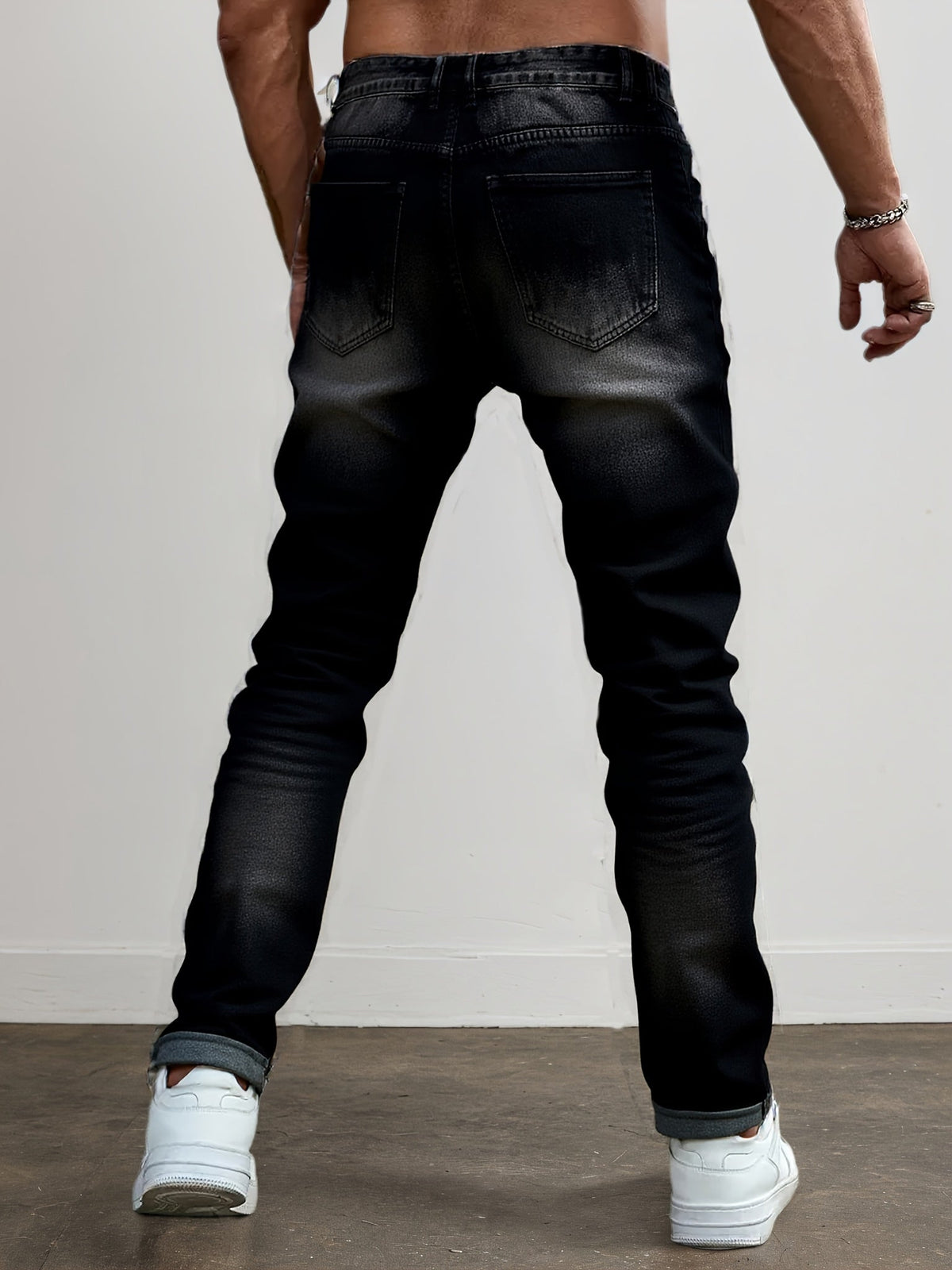 Rugged Straight-Leg Jeans