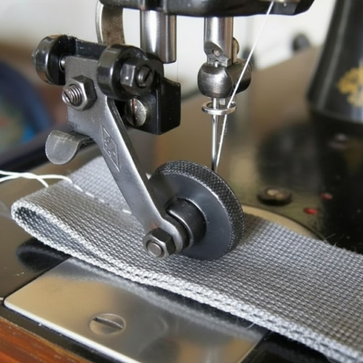 Pied presseur à rouleau pour machine à coudre en cuir | Entraînement fluide | Roue rotative