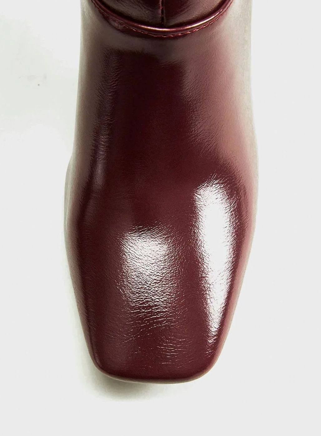 Women's Brown Square-Toe Heeled Knee-High Boots