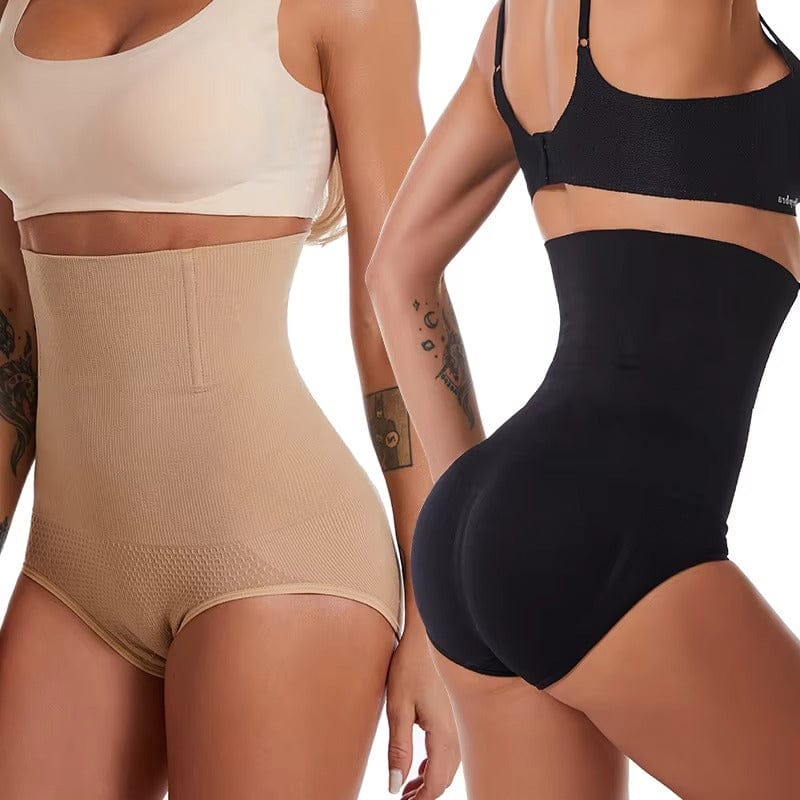 Culotte gainante taille haute pour femme | Nylon et élasthanne | Culotte sans coutures à compression modérée