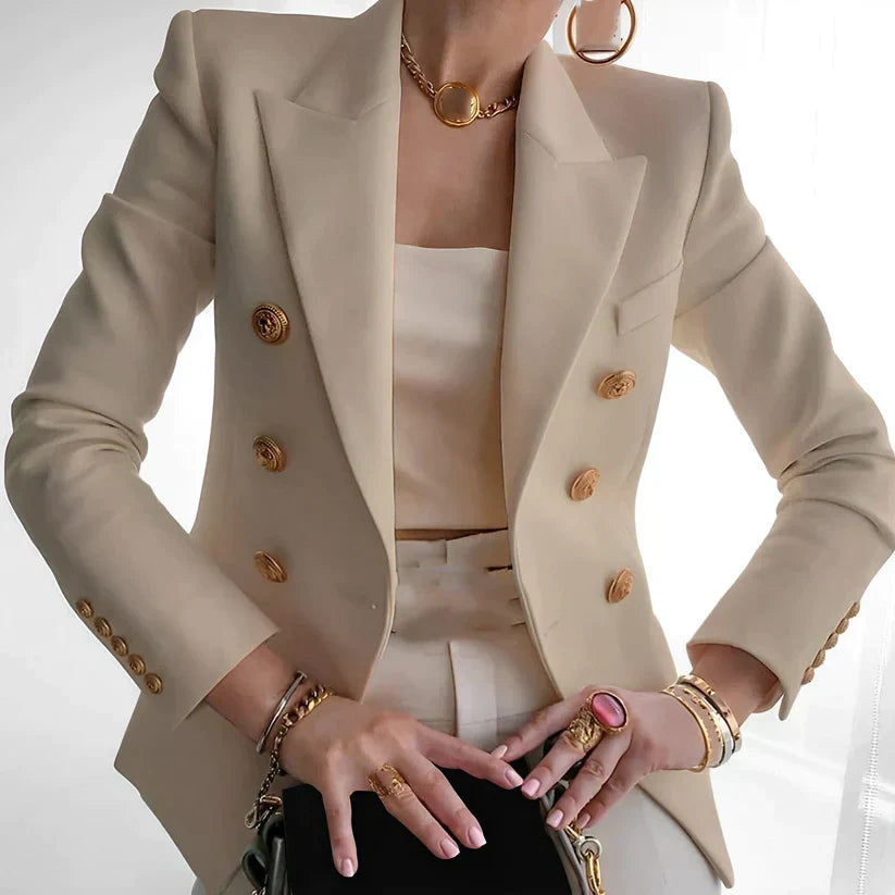 Women's Vintage-Inspired Blazer – Classic Tailoring with a Modern Twist