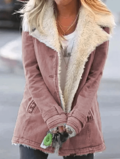 Women's Warm-Lined Winter Jacket - For Cozy Comfort and Style