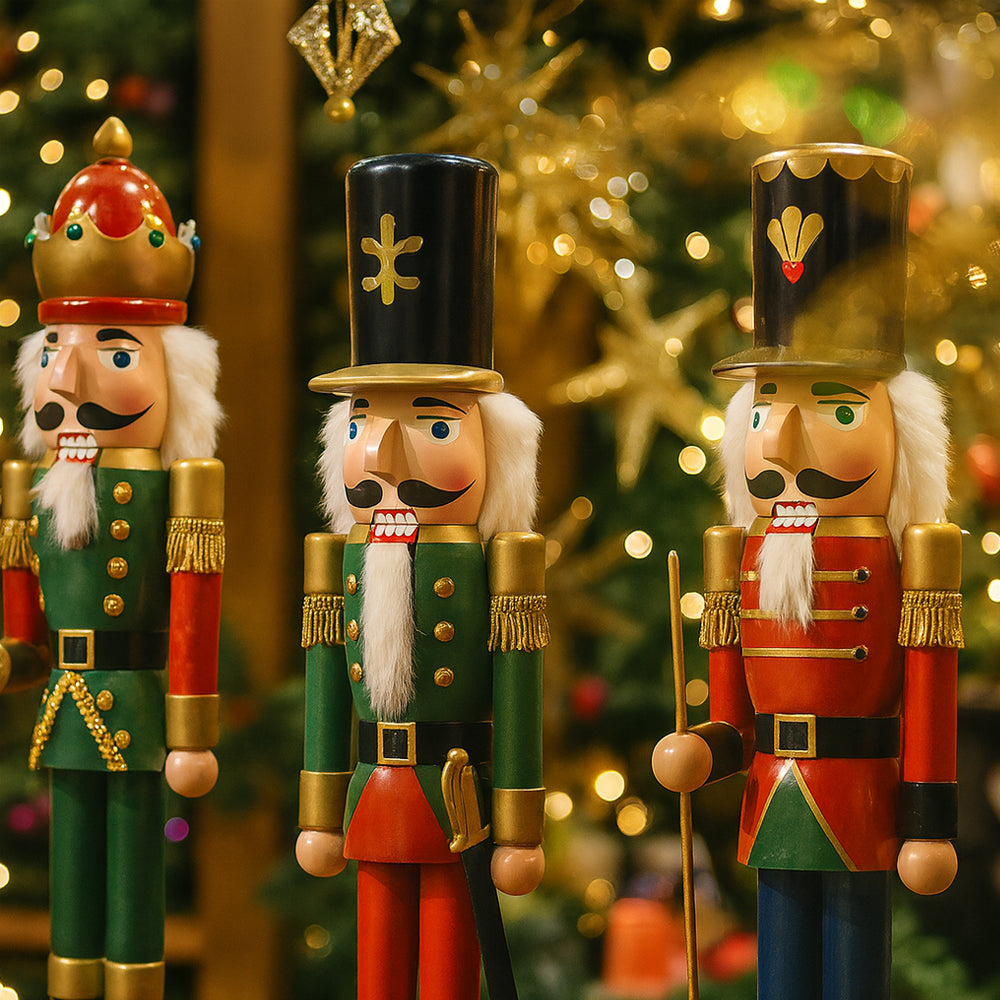 Wooden Nutcracker Figures – 60 cm – 4 Different Designs