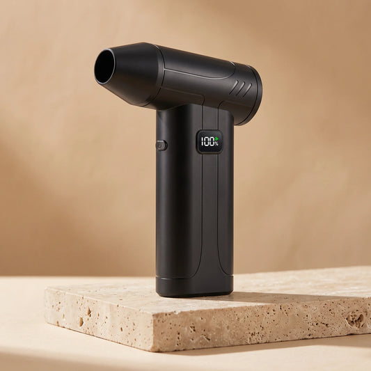 Dépoussiéreur soufflant sans fil de 100,000 RPM avec éclairage LED et indicateur de batterie