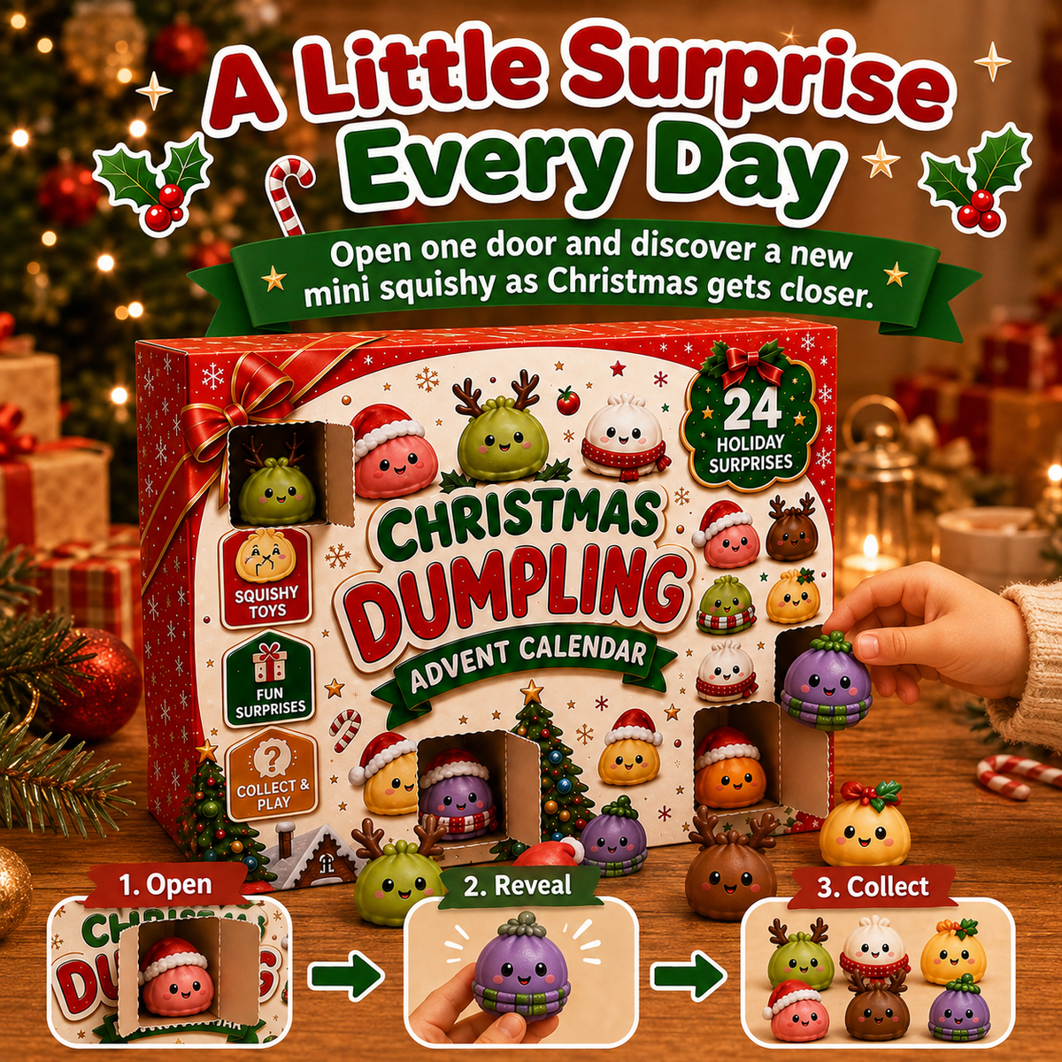 24-Day Christmas Mini Squishies Advent Calendar