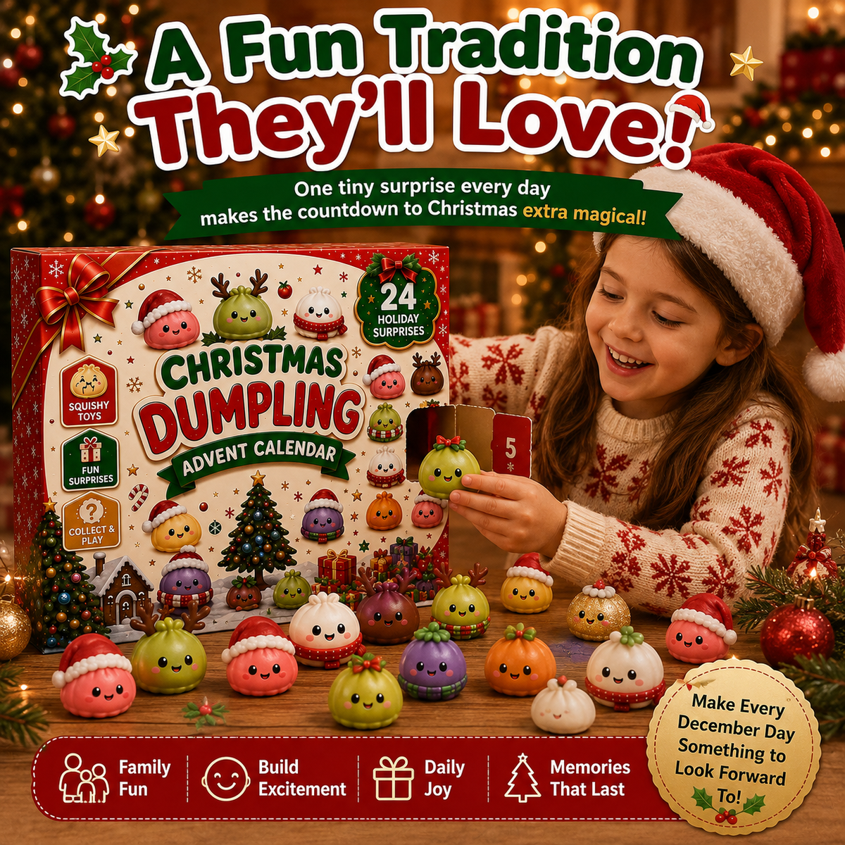 24-Day Christmas Mini Squishies Advent Calendar