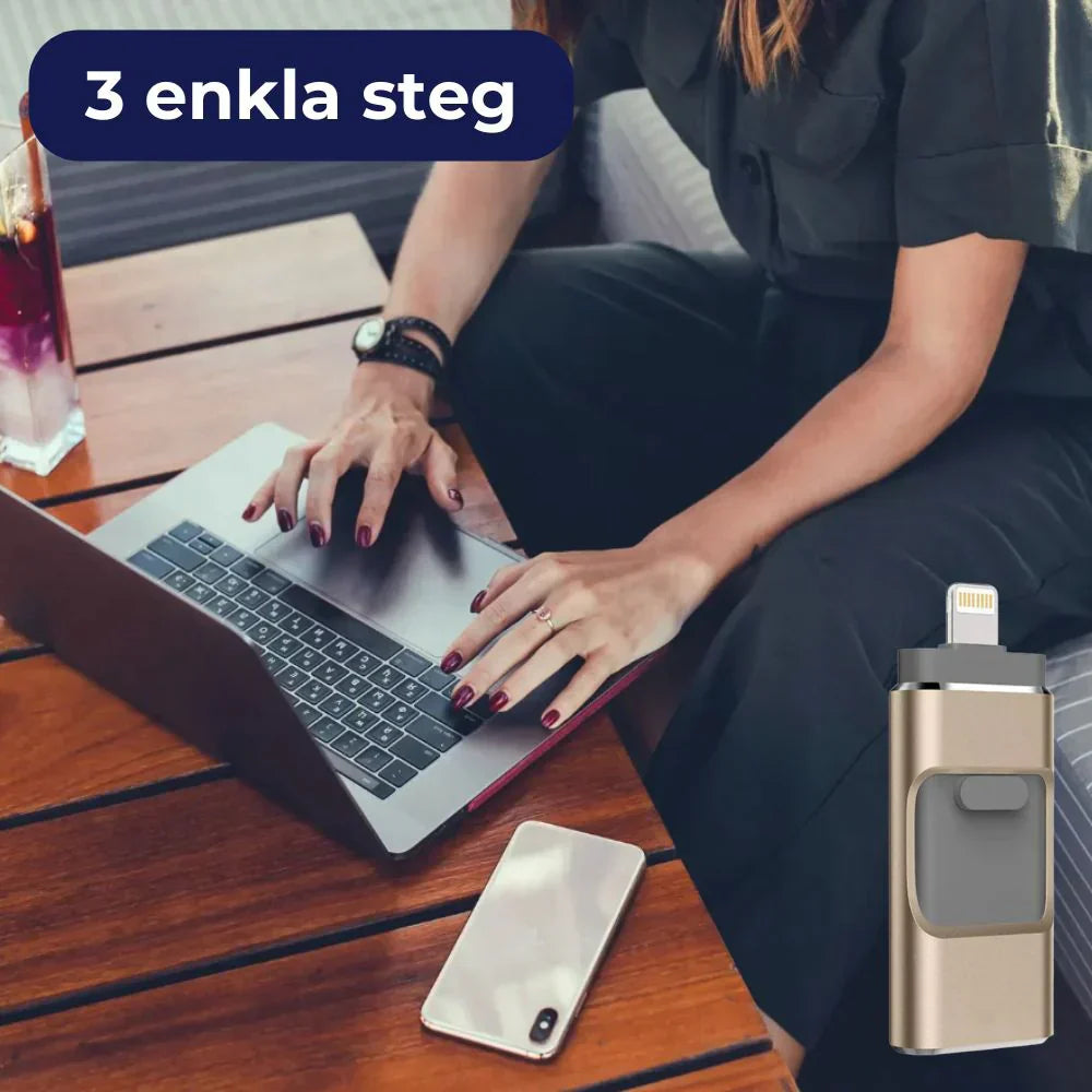 4-in-1 USB Flash Drive - Lightning Fast File Transfer