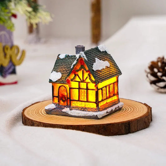 6-Piece LED Christmas Village Houses Set