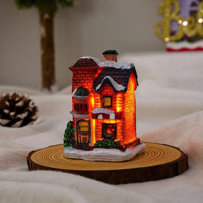 Ensemble de 6 maisons de village de Noël à LED